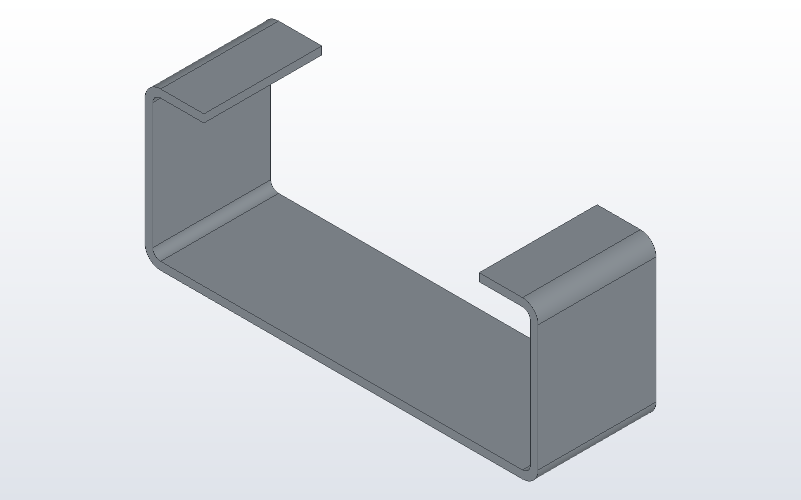 A sheet-metal channel with return lips
